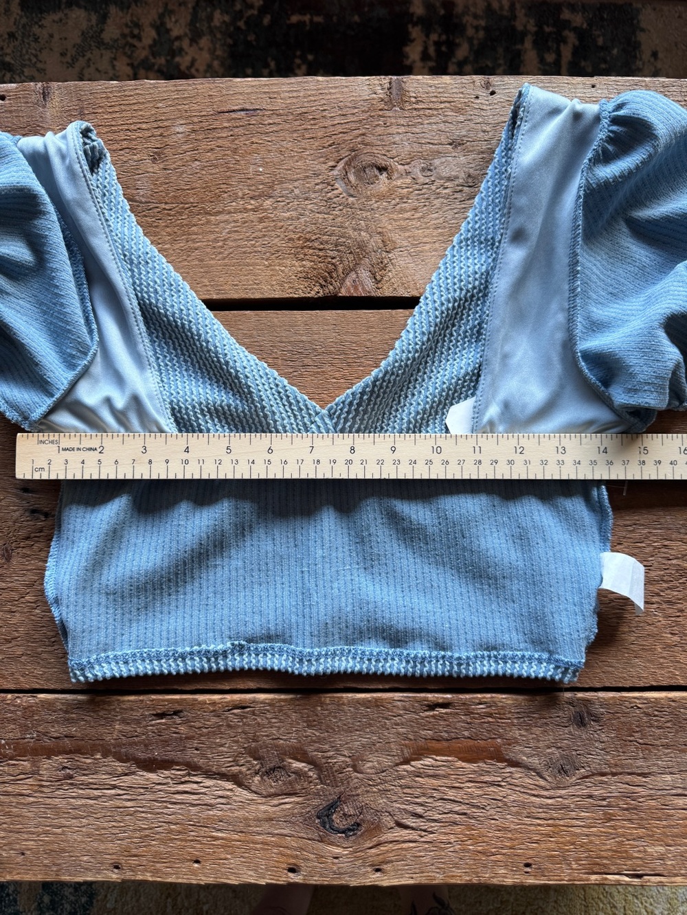 Altar'd State Puff Sleeve Crop Top - Picture 6 of 7
